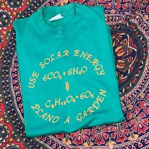 Vintage 80s Solar Energy x Garden T-shirt. Size M/L